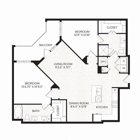Aura Avant Apartments in Lewisville, Texas B7 Floor Plan